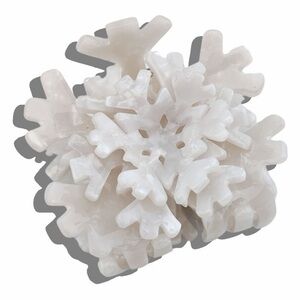 NWT-Hand Painted Snowflake Holiday Claw Clip